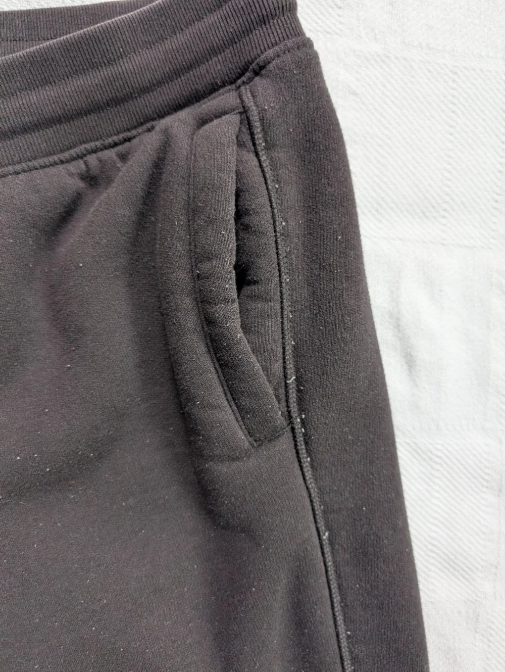 Members Mark Sherpa Lined Jogger Large Black Winter Sweatpants